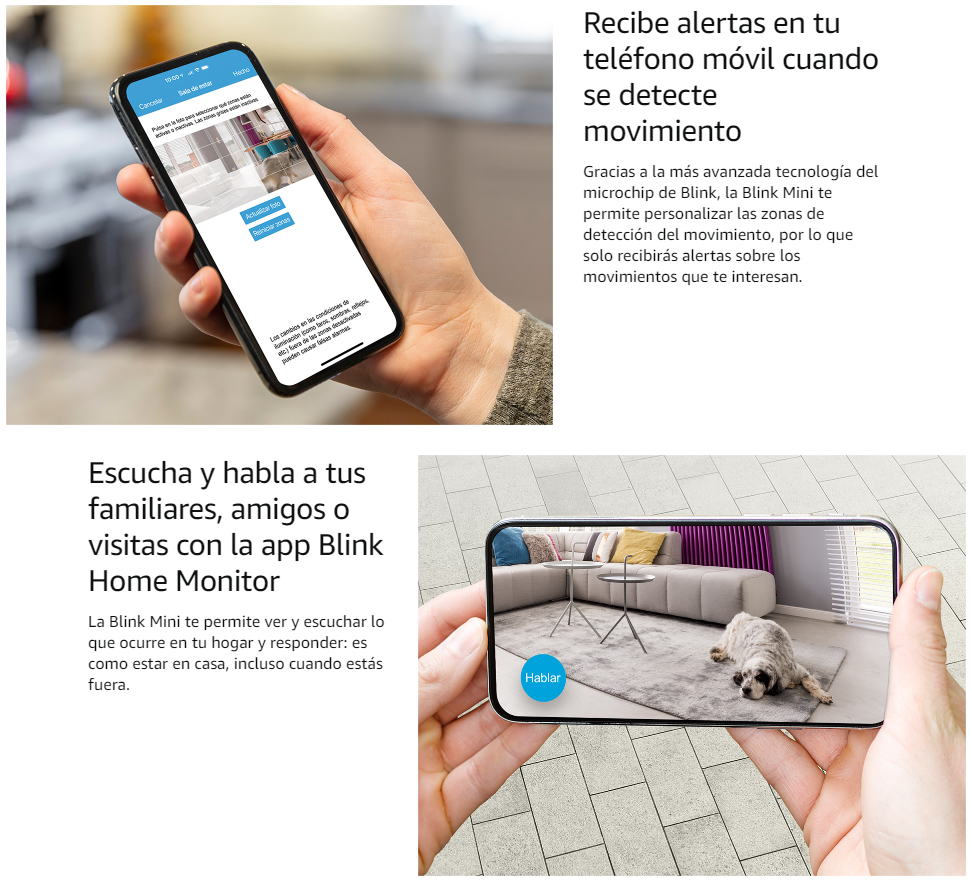 Cámara de seguridad inteligente Blink Mini